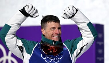 Matt Graham wins bronze in the men’s dual moguls