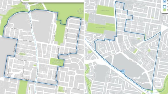 The proposed urban renewal zones in Chermside and Upper Mount Gravatt.