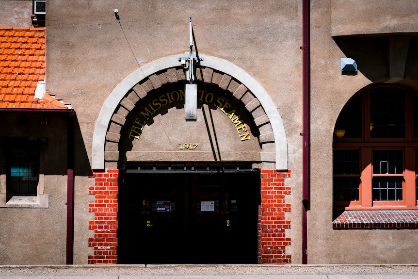 The front of the historical Mission to Seafarers building