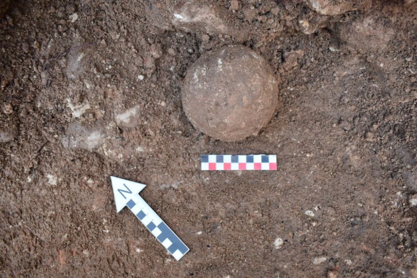 Archaeologists found the ankle bone at the Colina de los Quemados archaeological site in the city of Cordoba.