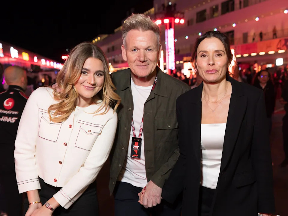 Matilda Ramsay with her parents Gordon and Tana Ramsay