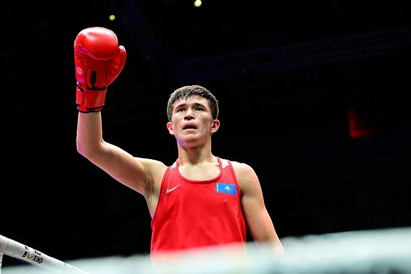 Torekhan Sabyrkhan at the World Boxing Championships 2025 in Liverpool, United Kingdom.