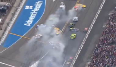 Daytona 500: Shane van Gisbergen taken out in 17 car pile-up chaos
