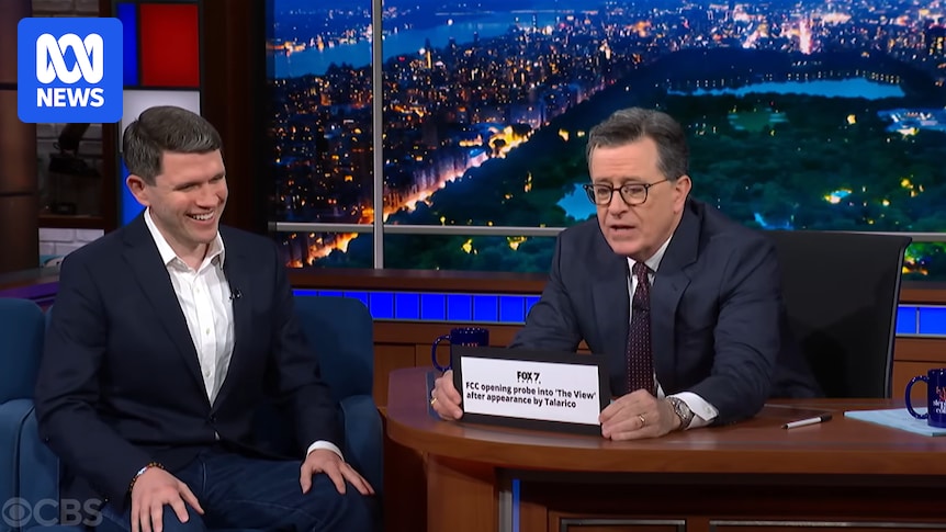 Trump official says US did not censor Colbert interview but is probing The View