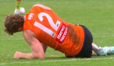 Tom Green suspected ACL tear, how did it happen video, GWS Giants, latest news