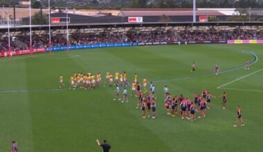 AFL pre-season clash between Richmond and Melbourne abandoned as lightning strikes twice