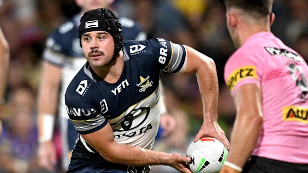 Reed Mahoney in action for the Cowboys.