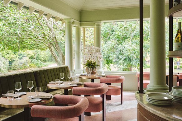 Natural light fills Horderns restaurant.