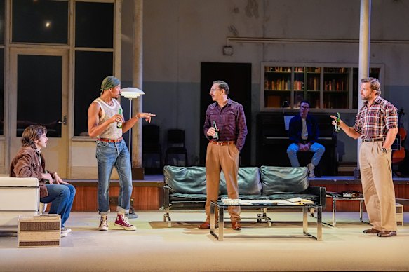 Lonsdale’s Boatwright is the emotional counterweight to Mitchell Butel’s belligerent Ned Weeks.