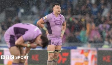 Scotland's Jack Dempsey looks dejected after Six Nations defeat by Italy