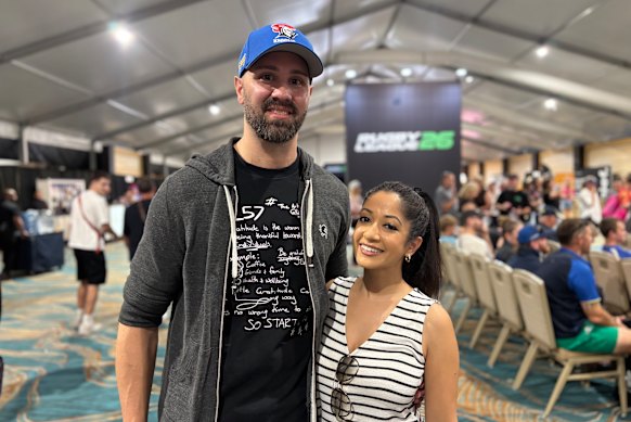 “I literally don’t know one single person who knows anything about the sport”: Philadelphia lawyer Jason Pudleiner and his wife Tasmin.