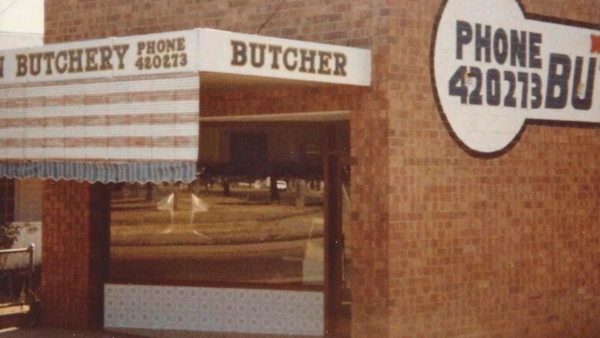 Mornington Butchery in the early 1980s.
