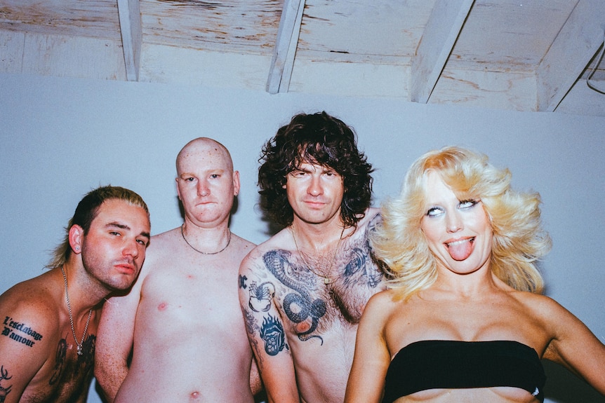 Band promo shot of Amyl and the Sniffers