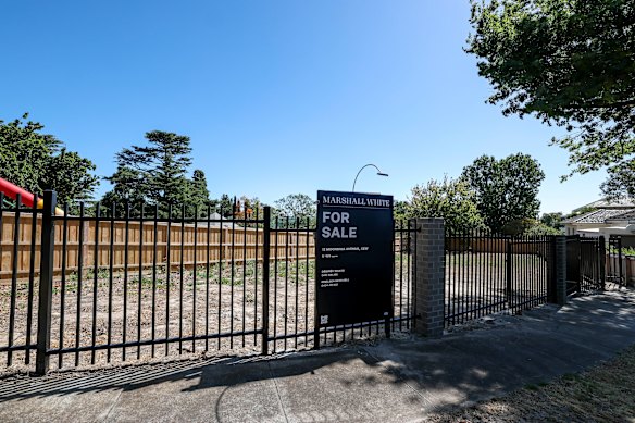 The vacant land at 12 Moonbria Avenue, which is behind Genazzano FCJ College.