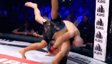 Suplex knockout Kurt Angle would be proud of