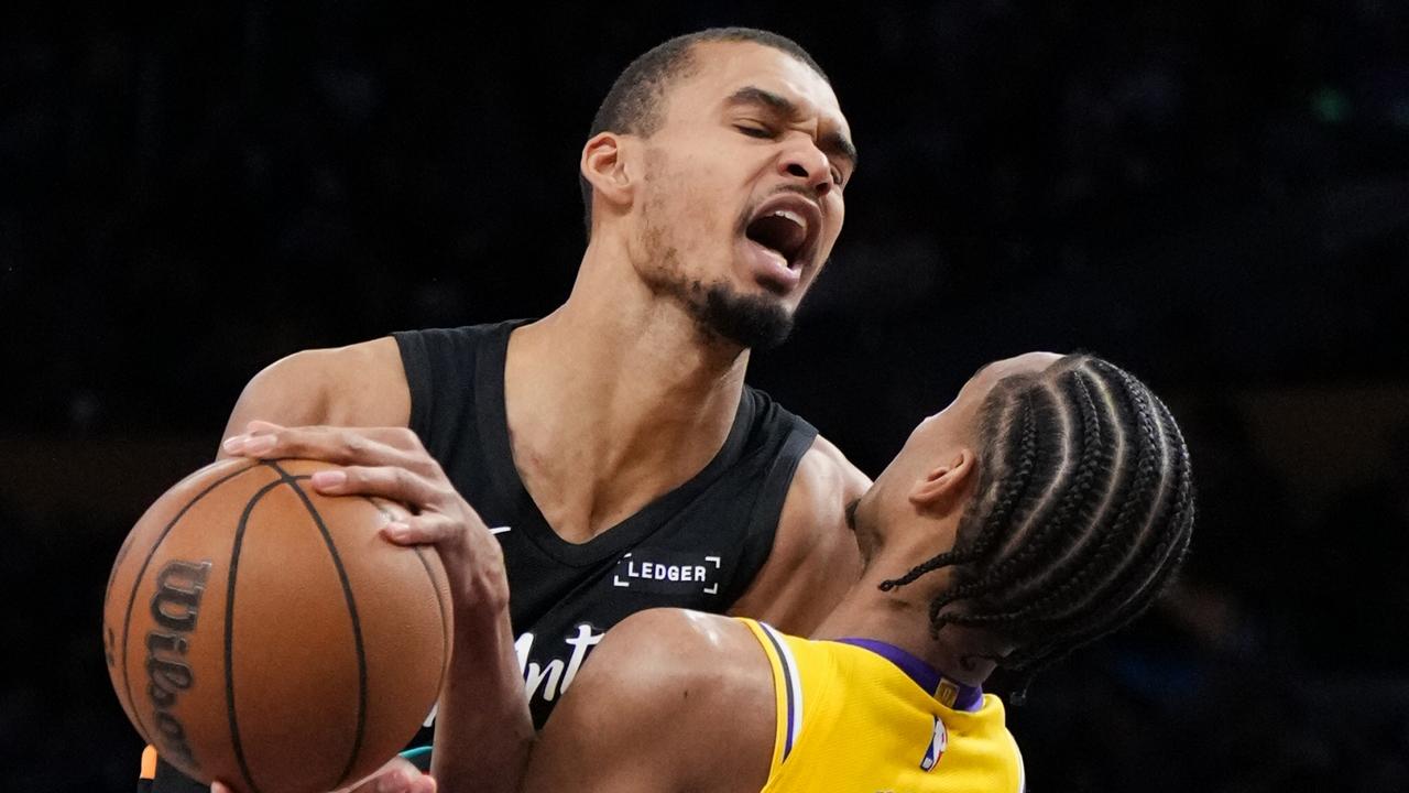 Victor Wembanyama outscores Los Angeles Lakers in first quarter, video, highlights, scores, results, latest news