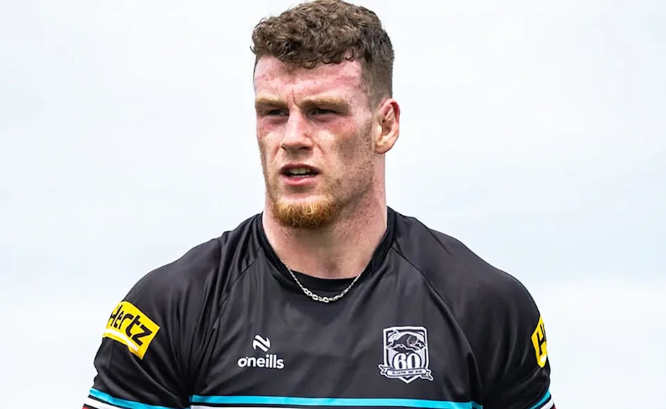 Toby Crosby at Penrith Panthers training.