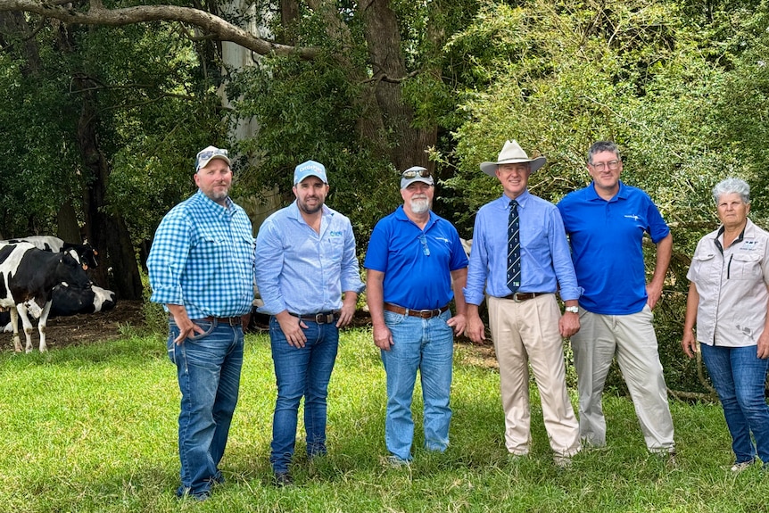 People standing in a field