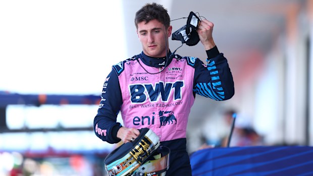Jack Doohan walks in the Pitlane during sprint qualifying ahead of the Miami Grand Prix.