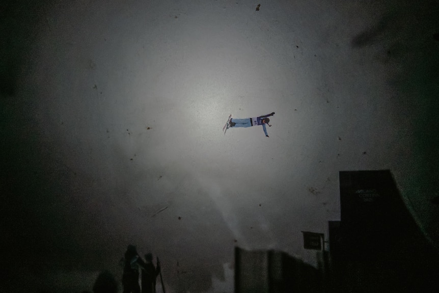 Sidney Stephens leaps on vintage film