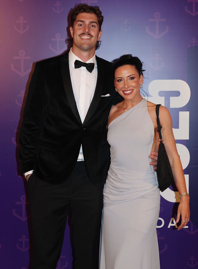 The 2025 DOIG medal presentation event at Crown Perth. Pictured is Luke Jackson with partner Kelsey Browne
