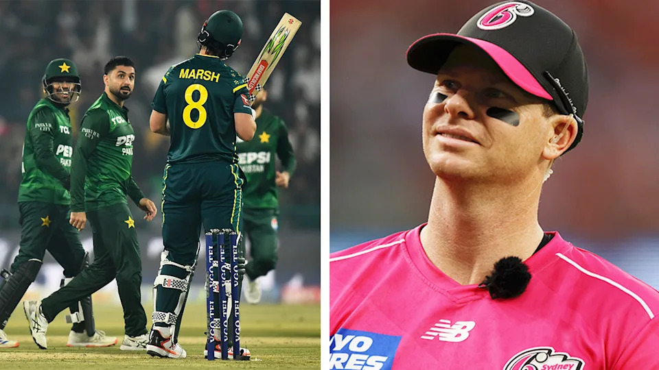 Pakistan cricket figures have questioned Australia's commitment to touring the country after a number of big names missed the tour, while calls grow for Steve Smith (pictured right) to be reinstated into the T20 squad. (Images: Getty Images)