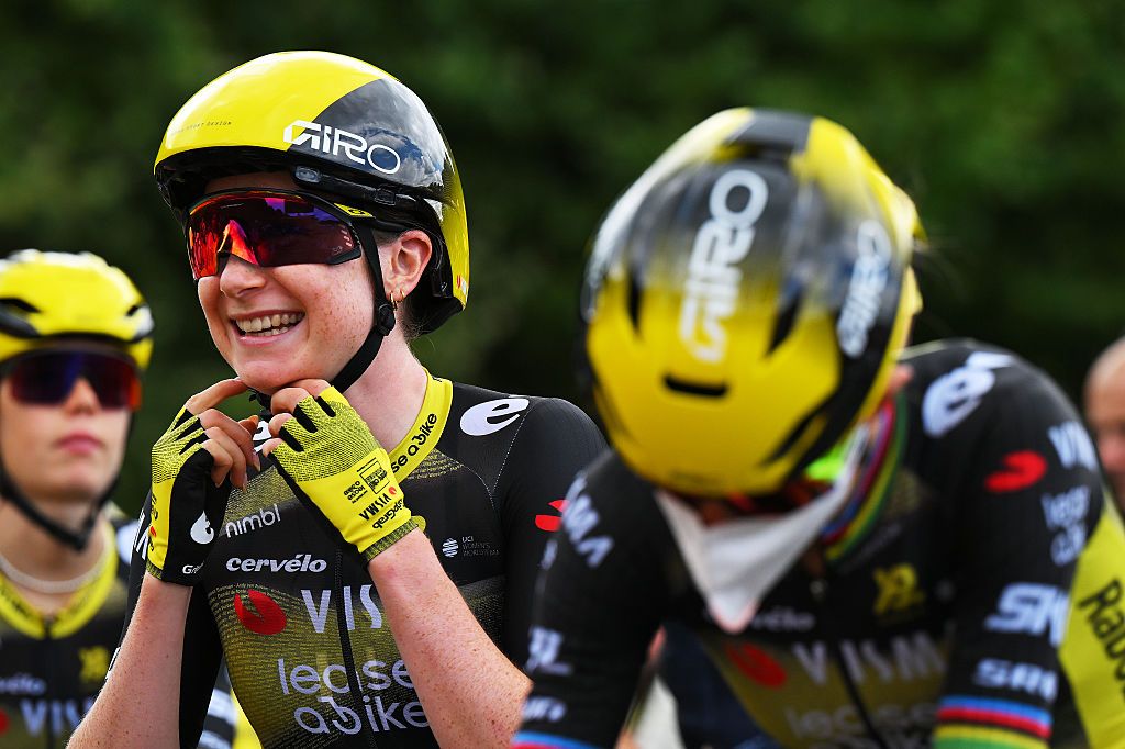 SAMMUR, FRANCE - JULY 29: Imogen Wolff of Great Britain and Team Visma