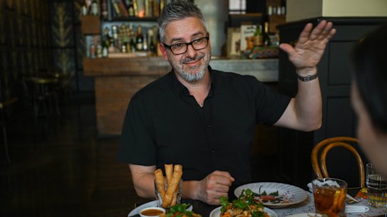 Mike Callander at lunch at Cookie in the CBD.