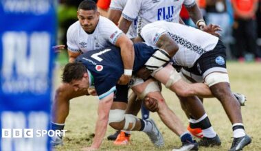 Scotland's Rory Darge in action against Fiji