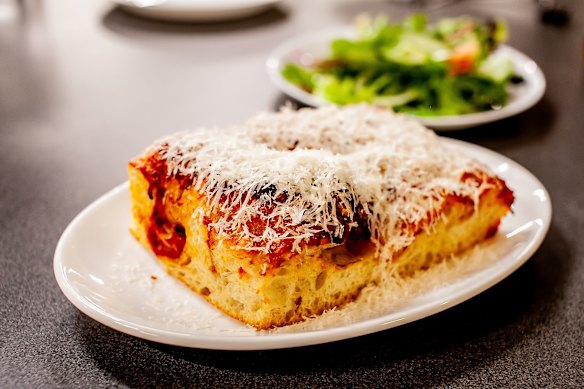 Pizza-bread focaccia. 