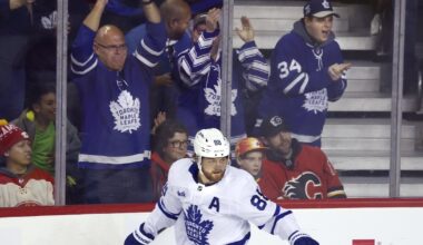 Nylander nets three points to lead Maple Leafs to win over Flames