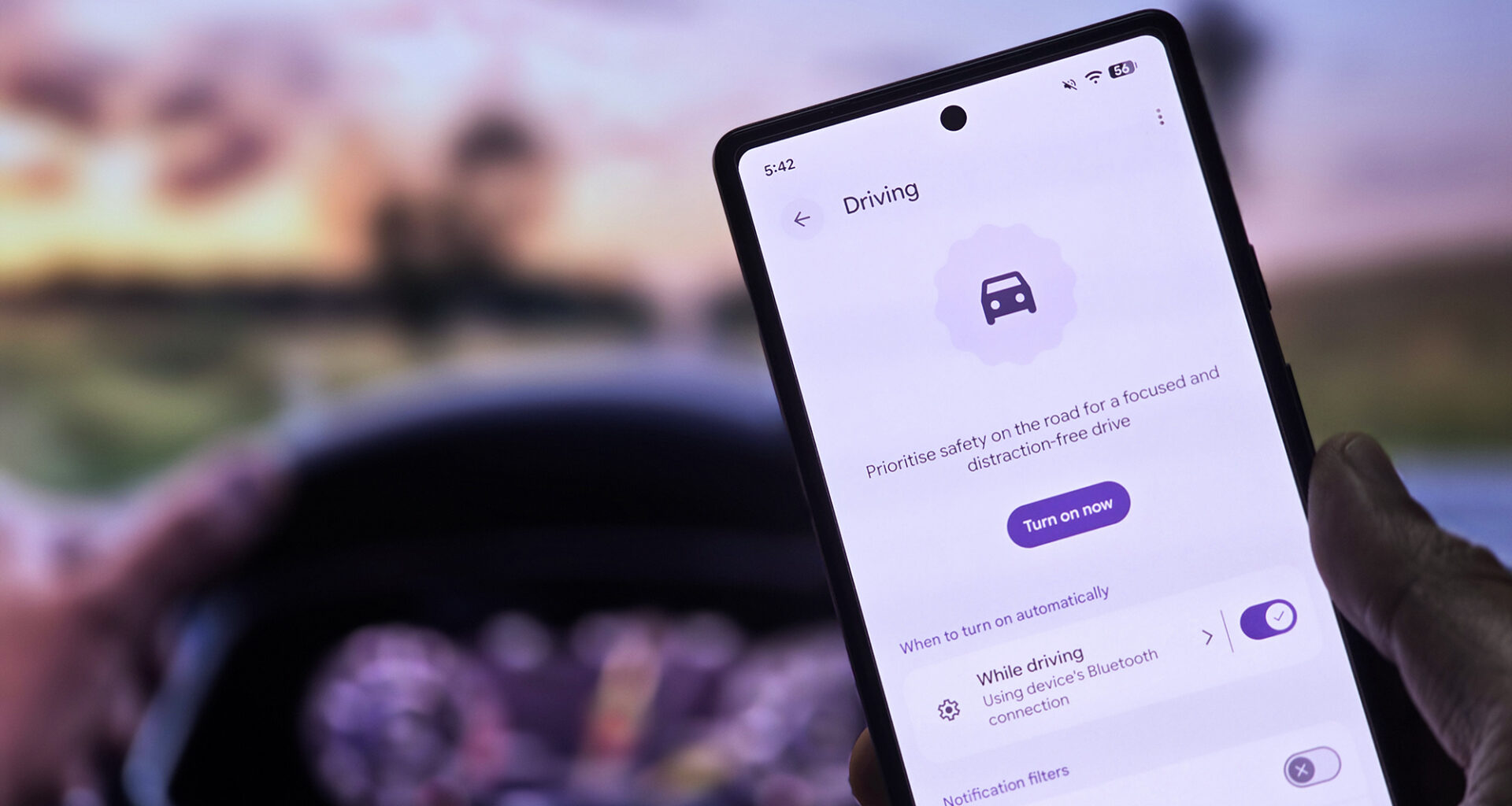 Android 16 driving mode