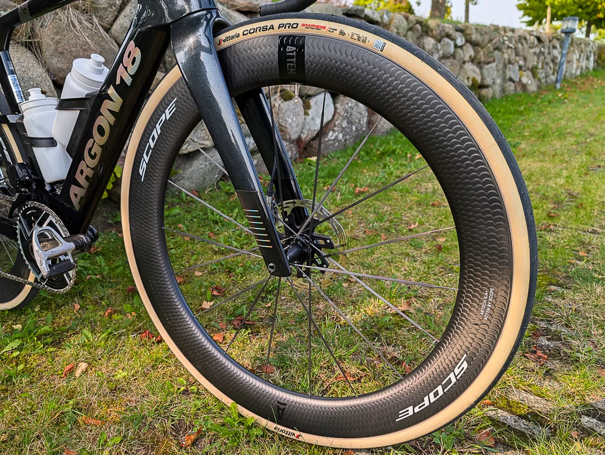 Custom Scope wheelset on 2025 Argon 18 Nitrogen Pro