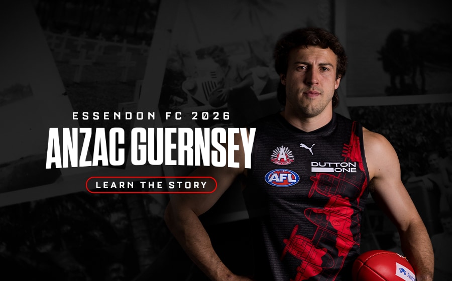 The story behind Essendon’s 2026 Anzac Day Guernsey