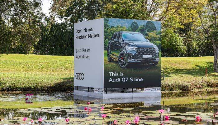 Audi Malaysia debuts sports marketing push with golf course floater ads