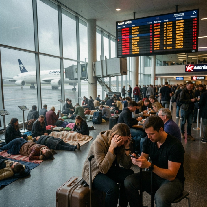 Thousands of Travellers Stranded at Airports in Adelaide, Sydney, Melbourne, Brisbane, Perth and more across Australia amid Heavy Rainfall as 720 Flights are Delayed and 74 Cancelled, Disrupting Virgin Australia, Jetstar, Qantas and Several other Carriers, New Update