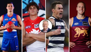 Top 10 AFL forward lines according to Dwayne Russell; Sydney; Western Bulldogs; Brisbane Lions