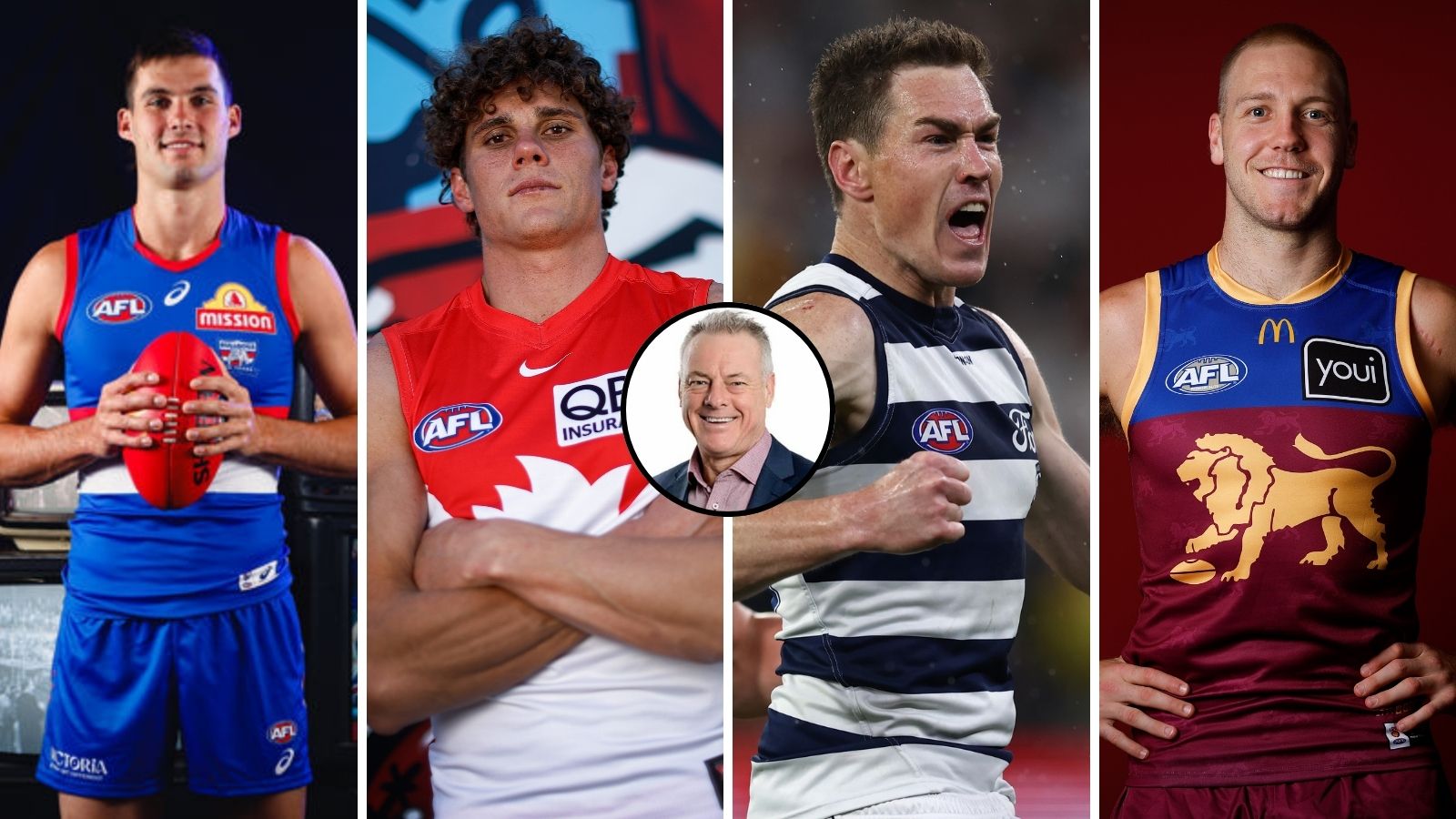 Top 10 AFL forward lines according to Dwayne Russell; Sydney; Western Bulldogs; Brisbane Lions