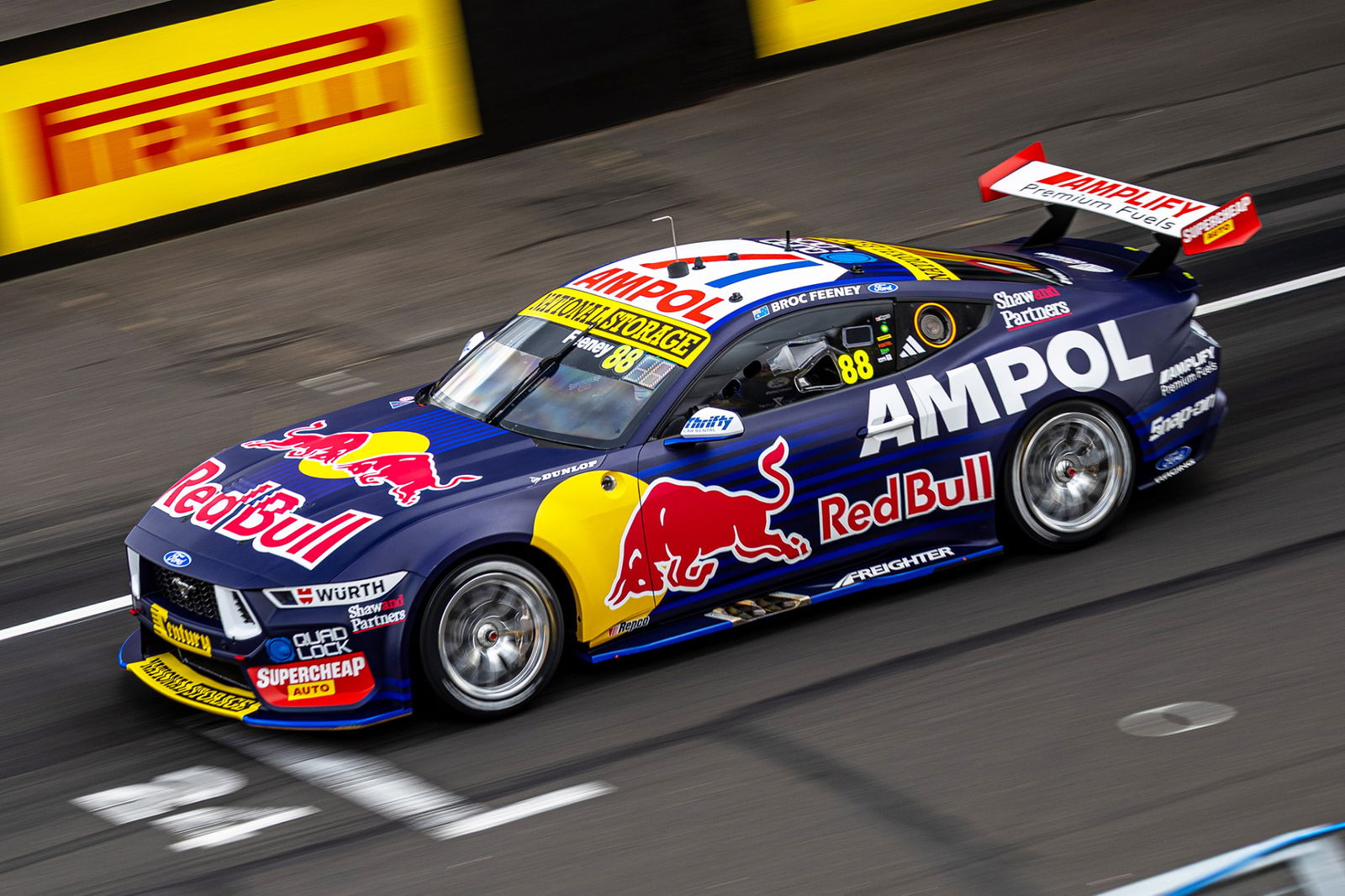Broc Feeney's #88 Red Bull Ampol Racing Ford Mustang.