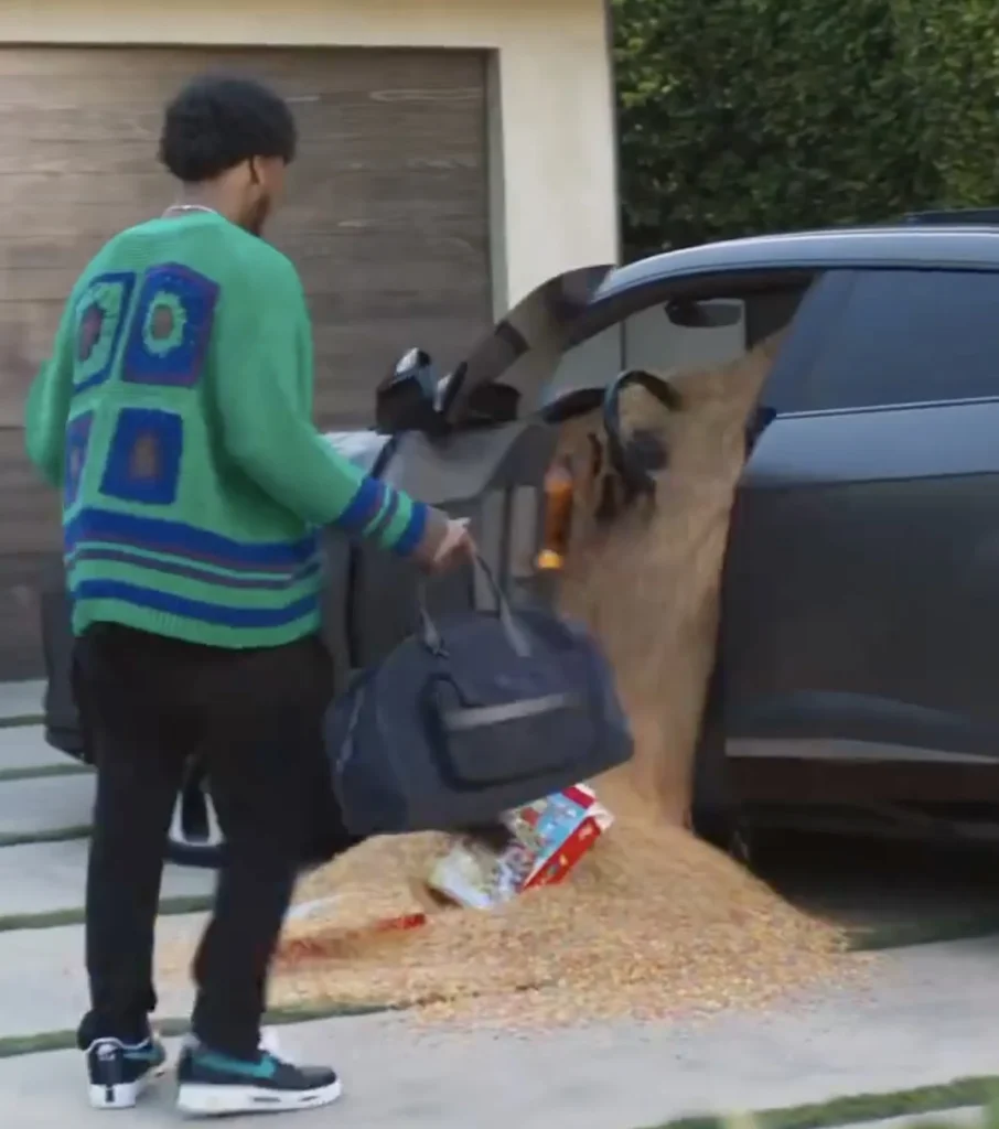 LeBron James pranked his son Bronny James by filling his Lamborghini Urus with Fruity Pebbles