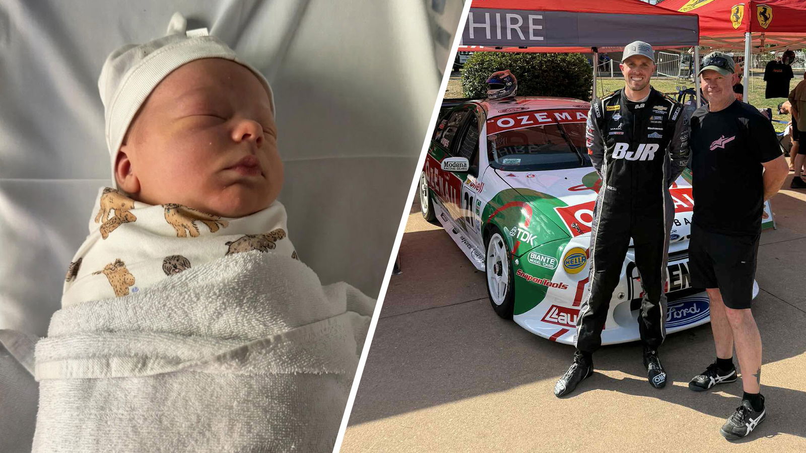 Cam Hill welcomes first child, drives BJR AU Falcon