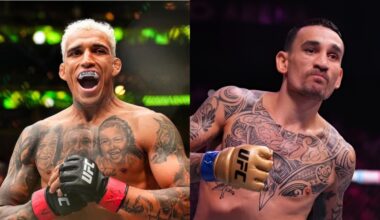 Charles Oliveira and Max Holloway