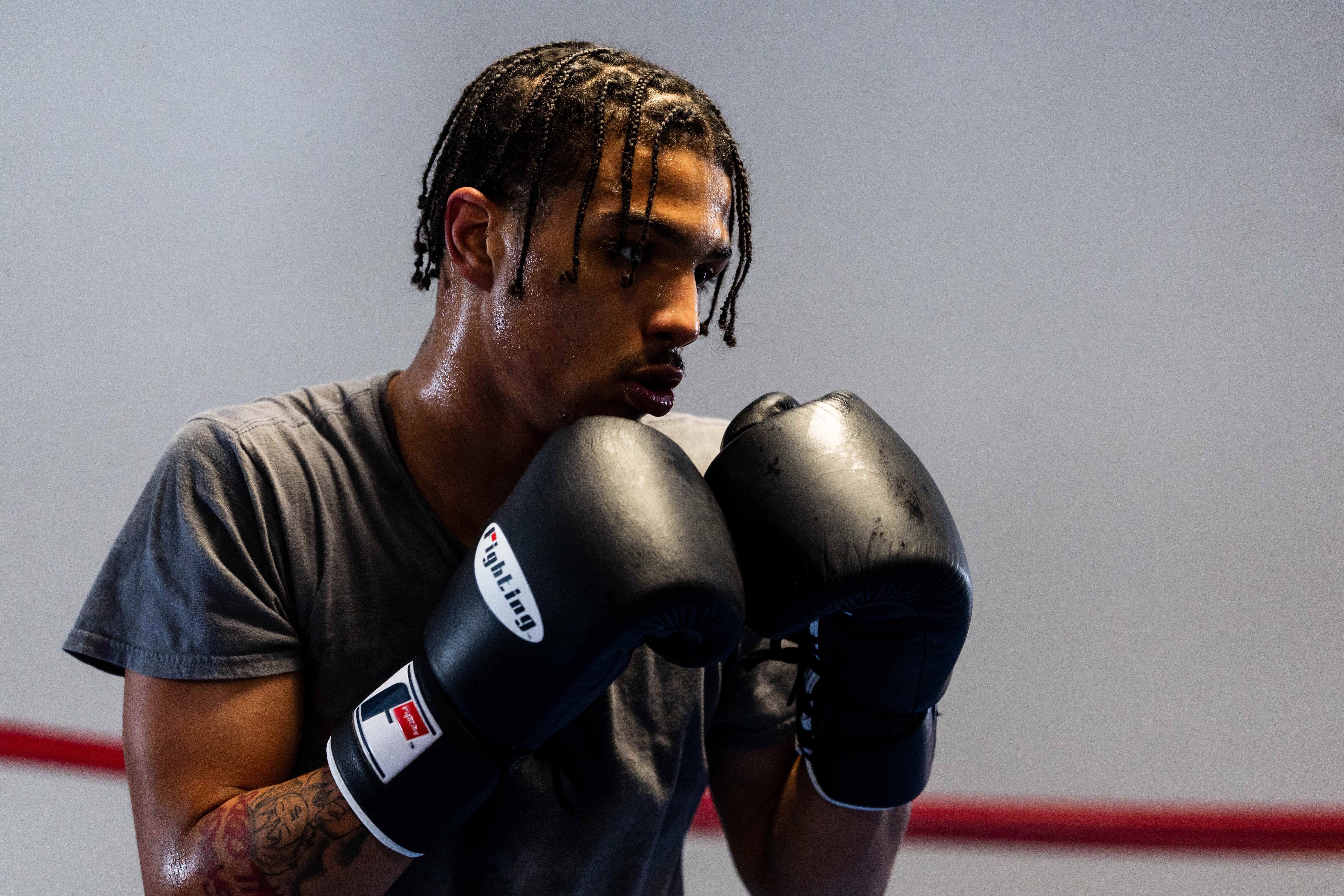 Evan Jackson, 19, of Kalamazoo, trains for the USA Boxing International Open at Kzoo Boxing on Tuesday, Feb. 3, 2026. , The Open, which is expected to draw elite amateur talent and emerging future stars to Colorado, is Jackson’s biggest challenge yet.
