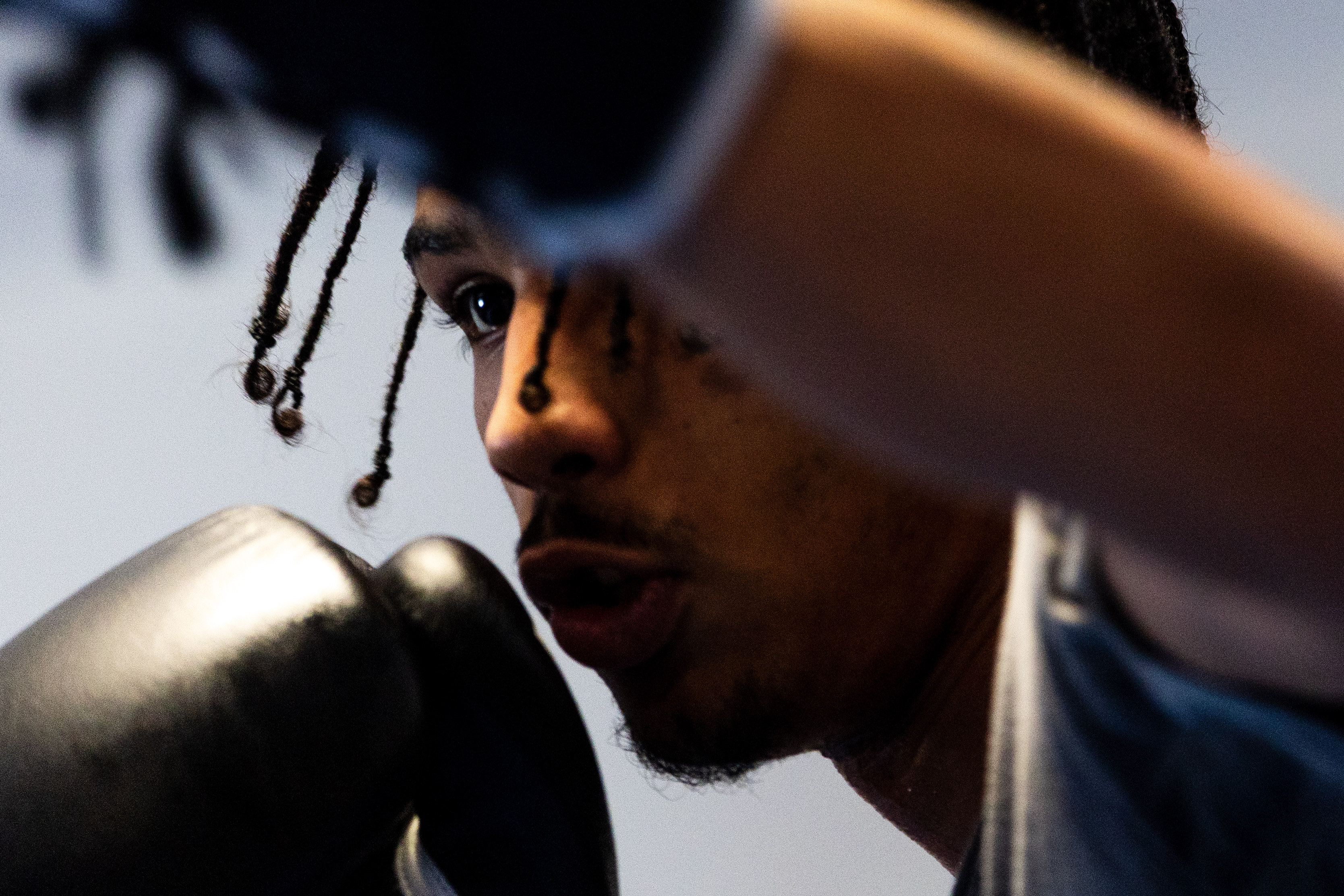Evan Jackson, 19, of Kalamazoo, trains for the USA Boxing International Open at Kzoo Boxing on Tuesday, Feb. 3, 2026. , The Open, which is expected to draw elite amateur talent and emerging future stars to Colorado, is Jackson’s biggest challenge yet.