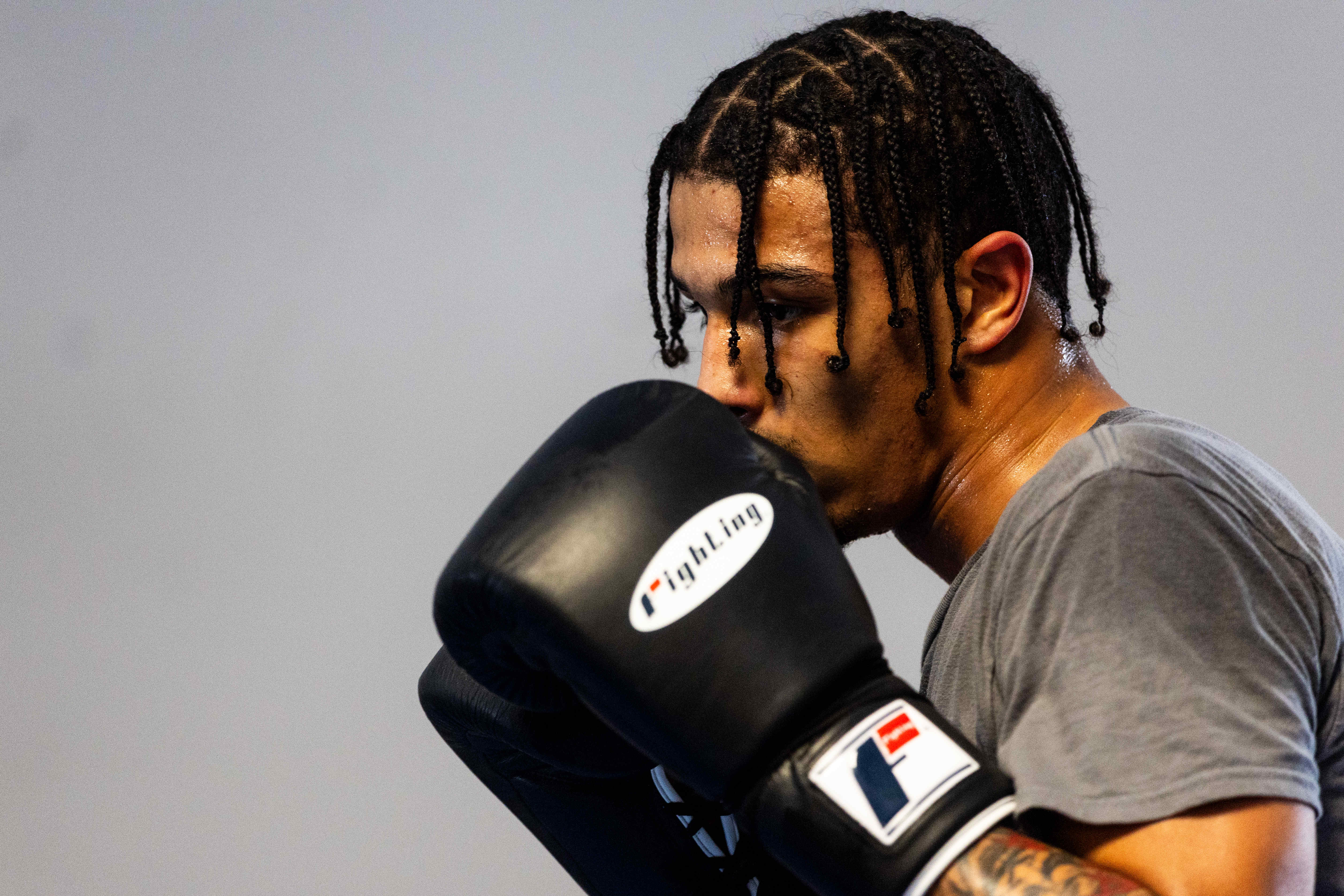Evan Jackson, 19, of Kalamazoo, trains for the USA Boxing International Open at Kzoo Boxing on Tuesday, Feb. 3, 2026. , The Open, which is expected to draw elite amateur talent and emerging future stars to Colorado, is Jackson’s biggest challenge yet.
