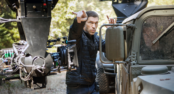Masters of the Universe director Travis Knight on the set of Bumblebee (2018)