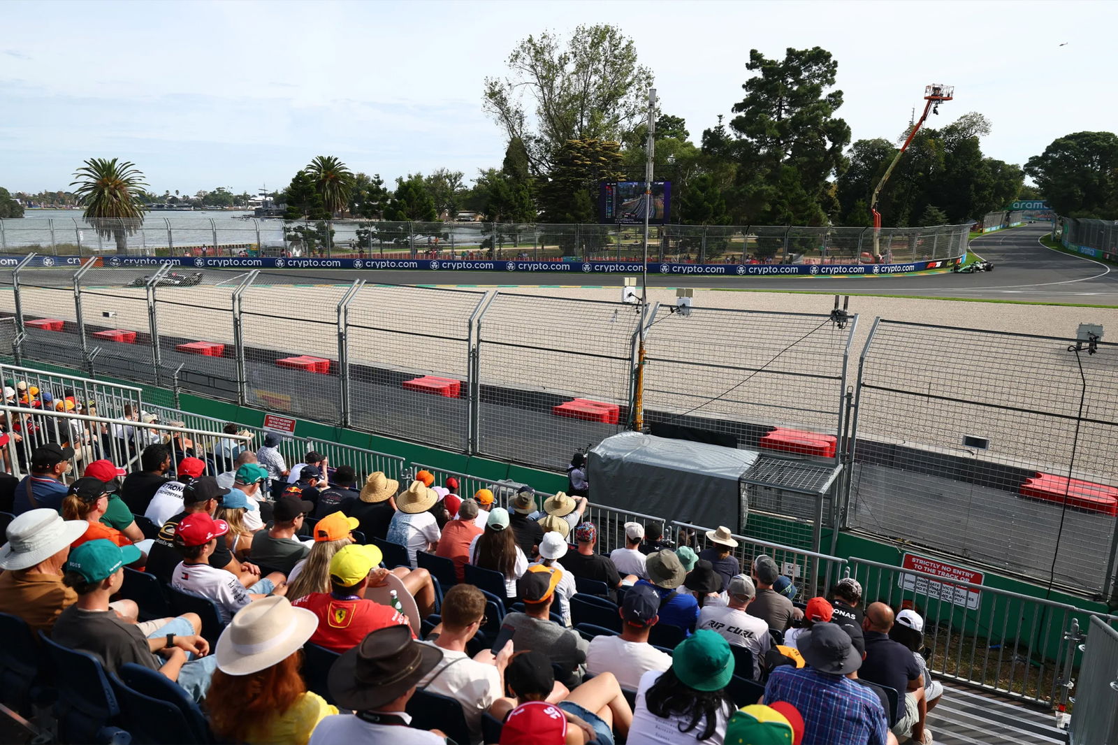 A general view of Turn 6 at the Albert Park Grand Prix Circuit.