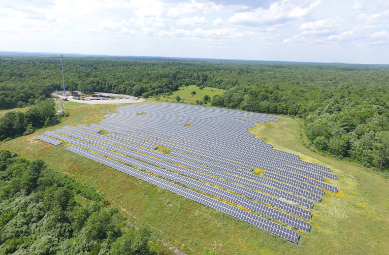 Solar farm in Massachusetts