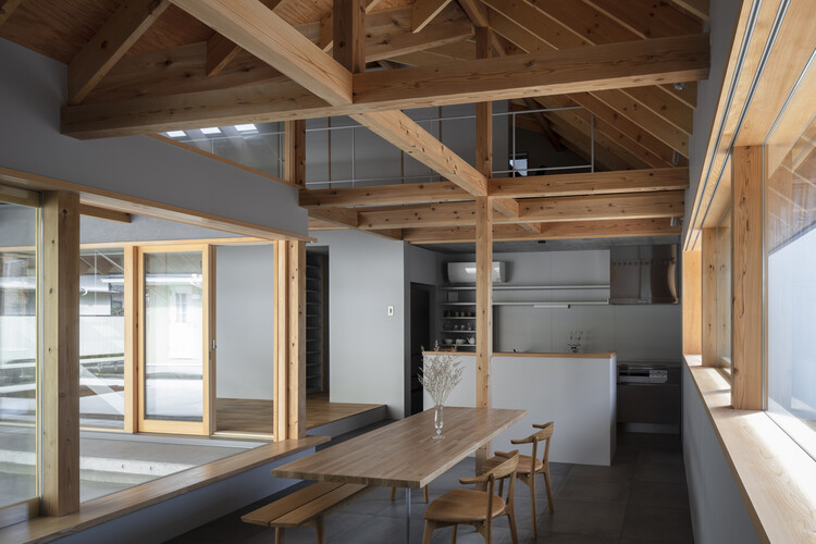 Folded Roof House / ISHIZAKI ARCHITECTS - Interior Photography, Wood, Beam