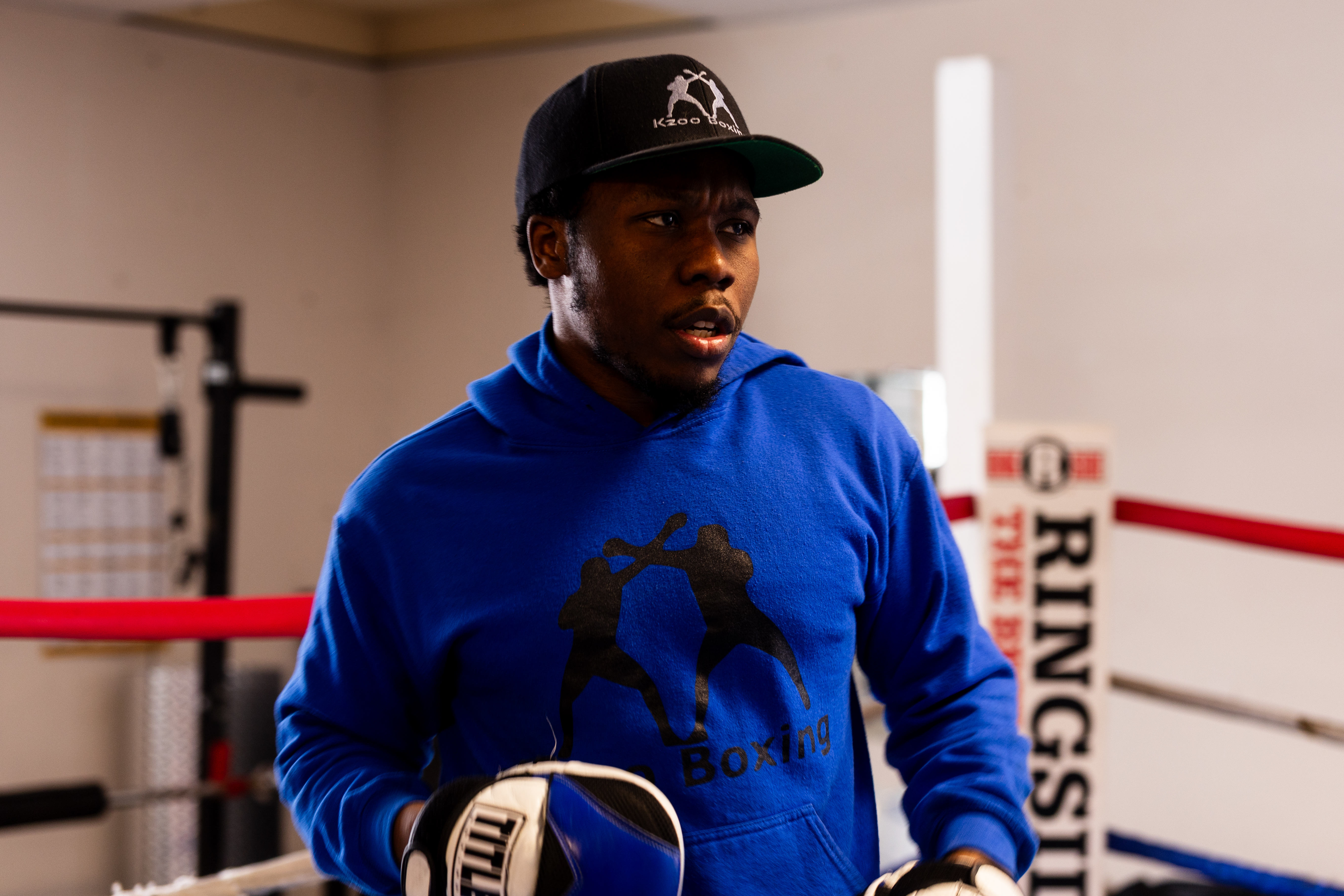 Jermont Reece, 29, trains Evan Jackson, 19, of Kalamazoo,for the USA Boxing International Open at Kzoo Boxing on Tuesday, Feb. 3, 2026. , The Open, which is expected to draw elite amateur talent and emerging future stars to Colorado, is Jackson’s biggest challenge yet.